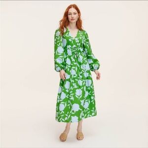 Kate Spade X Target Rose Linen Maxi Dress - L